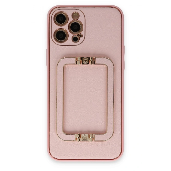 Mey İthalat®   iPhone 12 Pro Kılıf Coco Elit Kapak - Pembe