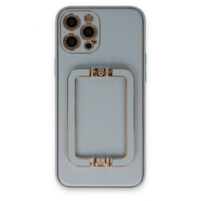 Mey İthalat®   iPhone 12 Pro Kılıf Coco Elit Kapak - Turkuaz