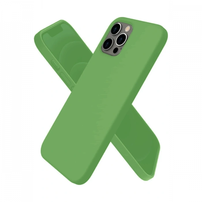Mey İthalat®   iPhone 12 Pro Kılıf First Silikon - Yeşil