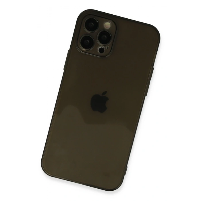 Mey İthalat®   iPhone 12 Pro Kılıf Fly Lens Silikon - Siyah
