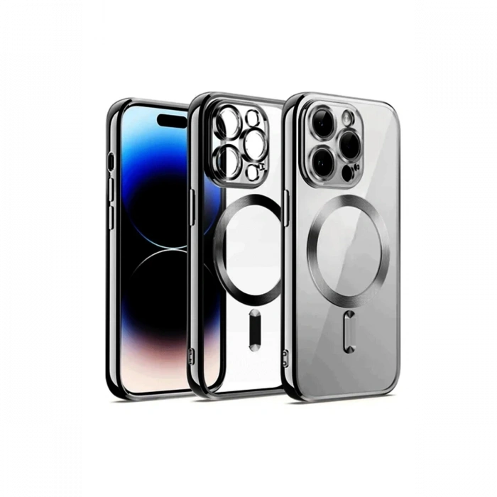 Mey İthalat®   iPhone 12 Pro Kılıf Kross Magneticsafe Kapak - Gümüş