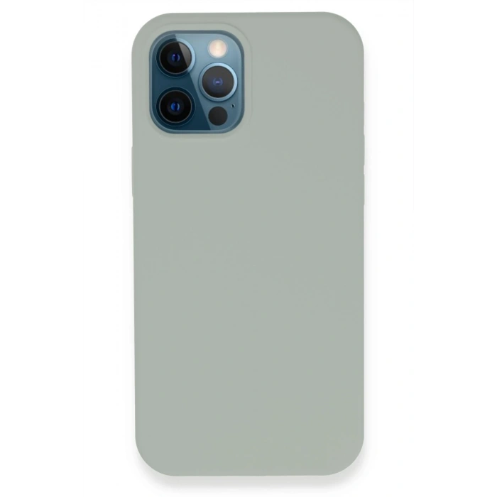Mey İthalat®   iPhone 12 Pro Kılıf Lansman Legant Silikon - Açık Gri
