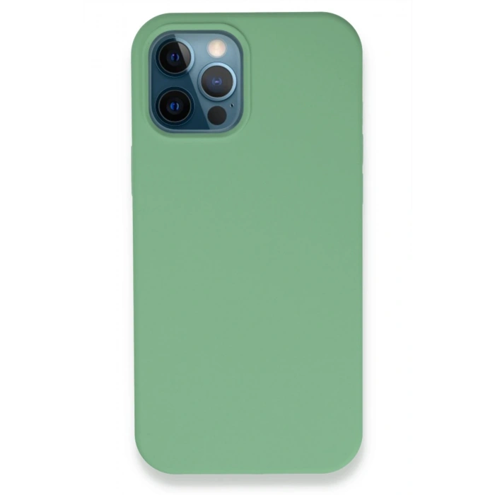 Mey İthalat®   iPhone 12 Pro Kılıf Lansman Legant Silikon - Yeşil