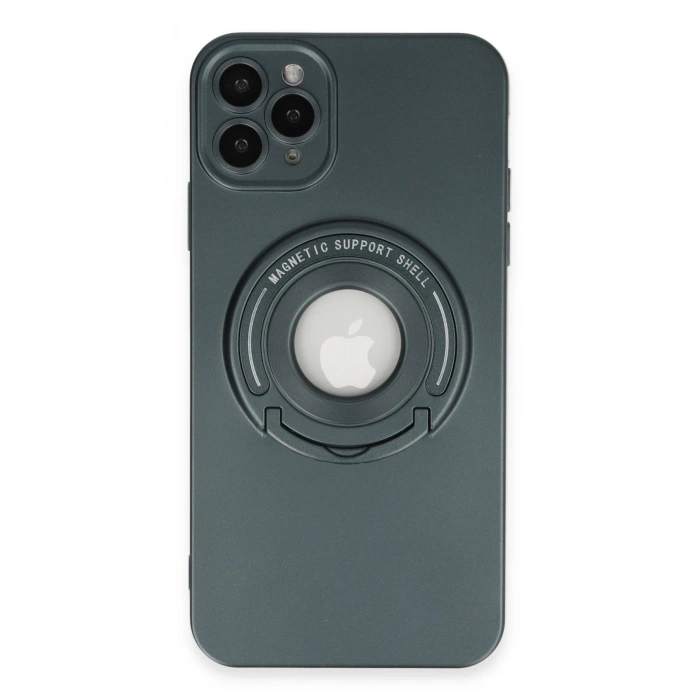 Mey İthalat®   iPhone 12 Pro Kılıf Lukka Magneticsafe Kapak - Koyu Yeşil