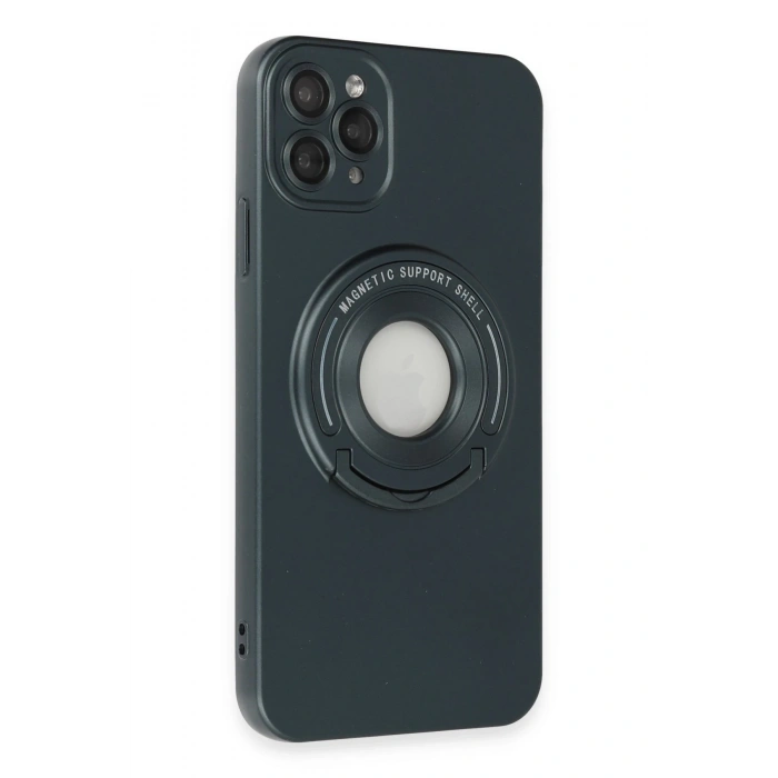 Mey İthalat®   iPhone 12 Pro Kılıf Lukka Magneticsafe Kapak - Koyu Yeşil