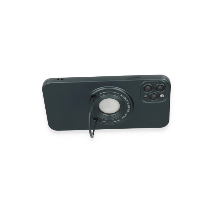 Mey İthalat®   iPhone 12 Pro Kılıf Lukka Magneticsafe Kapak - Koyu Yeşil