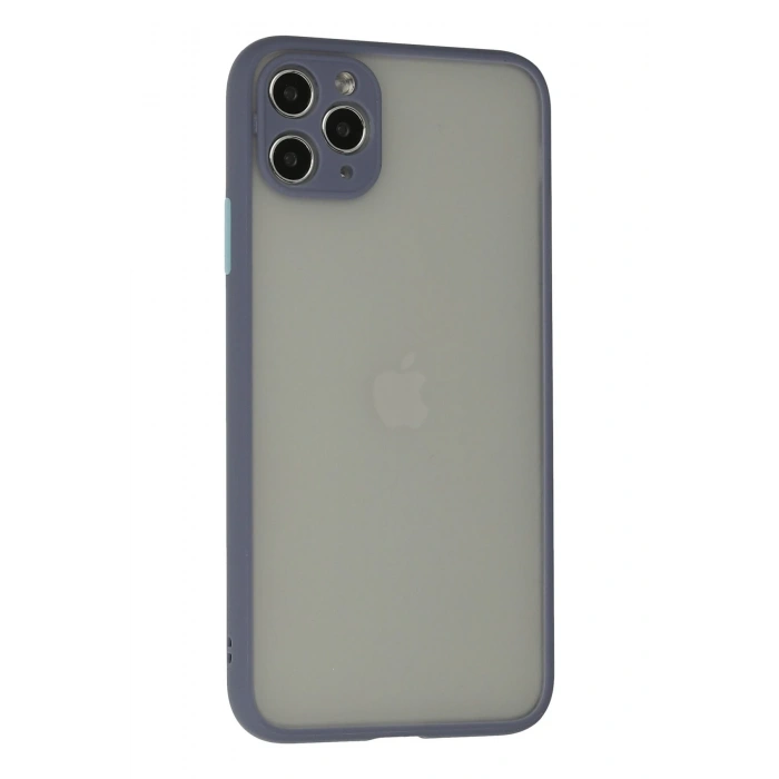 Mey İthalat®   iPhone 12 Pro Kılıf Montreal Silikon Kapak - Gri