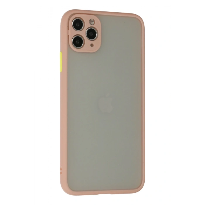 Mey İthalat®   iPhone 12 Pro Kılıf Montreal Silikon Kapak - Pembe