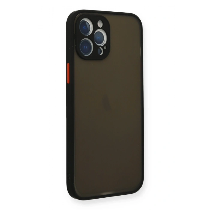 Mey İthalat®   iPhone 12 Pro Kılıf Montreal Silikon Kapak - Siyah