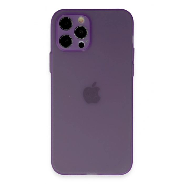 Mey İthalat®   iPhone 12 Pro Kılıf Puma Silikon - Koyu Mor