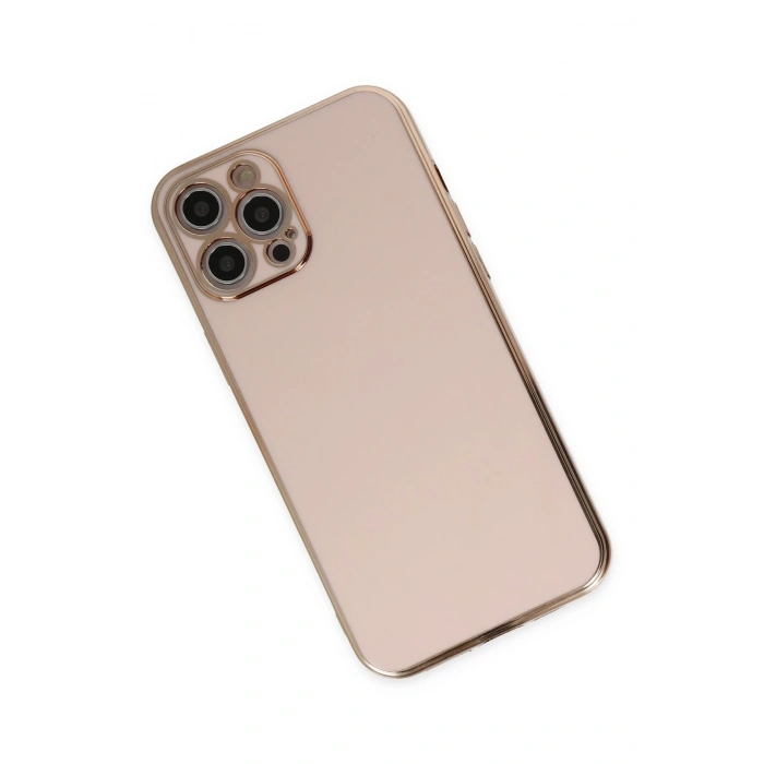 Mey İthalat®   iPhone 12 Pro Kılıf Volet Silikon - Pembe