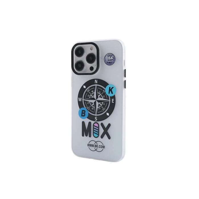 Mey İthalat®   iPhone 12 Pro Max Kılıf Apollo Magneticsafe Desenli Kapak - Apollo Şeffaf - 3