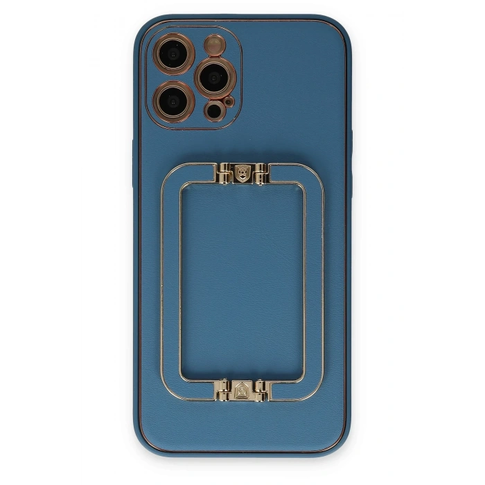 Mey İthalat®   iPhone 12 Pro Max Kılıf Coco Elit Kapak - Mavi