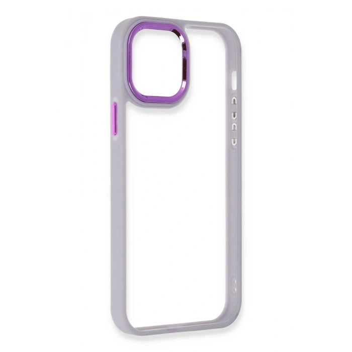 Mey İthalat®   iPhone 12 Pro Max Kılıf Dora Kapak - Lila