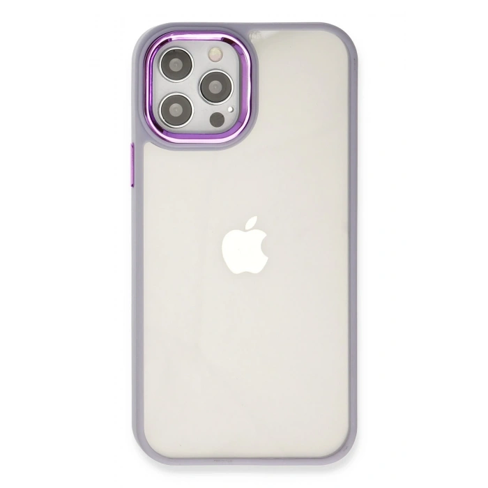 Mey İthalat®   iPhone 12 Pro Max Kılıf Dora Kapak - Lila
