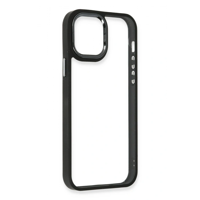 Mey İthalat®   iPhone 12 Pro Max Kılıf Dora Kapak - Siyah