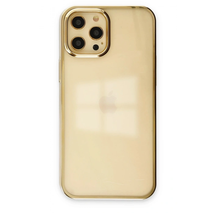 Mey İthalat®   iPhone 12 Pro Max Kılıf Element Silikon - Gold