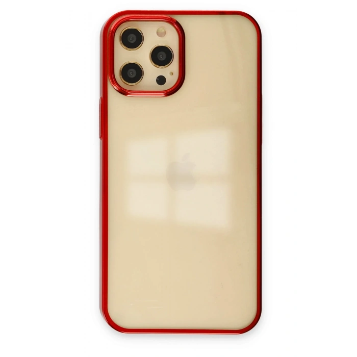 Mey İthalat®   iPhone 12 Pro Max Kılıf Element Silikon - Kırmızı