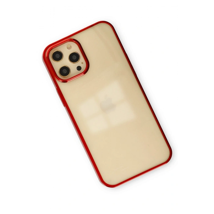 Mey İthalat®   iPhone 12 Pro Max Kılıf Element Silikon - Kırmızı