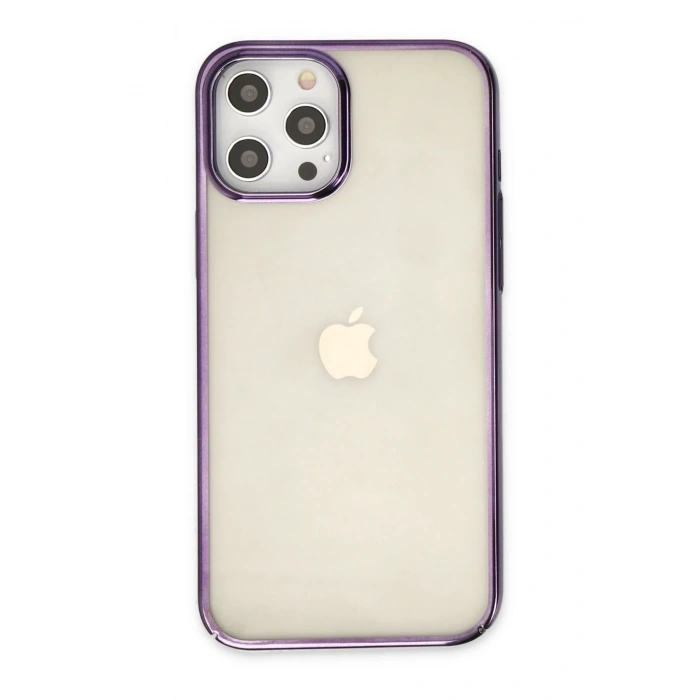 Mey İthalat®   iPhone 12 Pro Max Kılıf Element Silikon - Mor