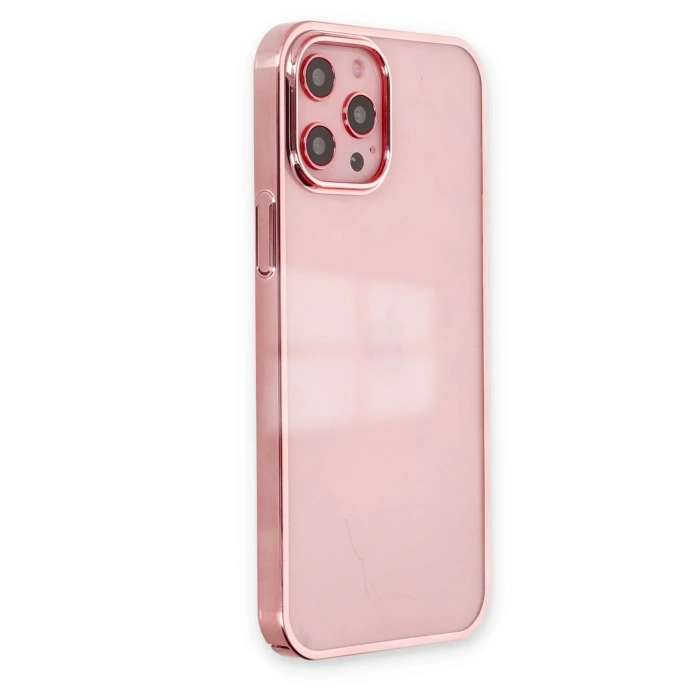 Mey İthalat®   iPhone 12 Pro Max Kılıf Element Silikon - Pembe