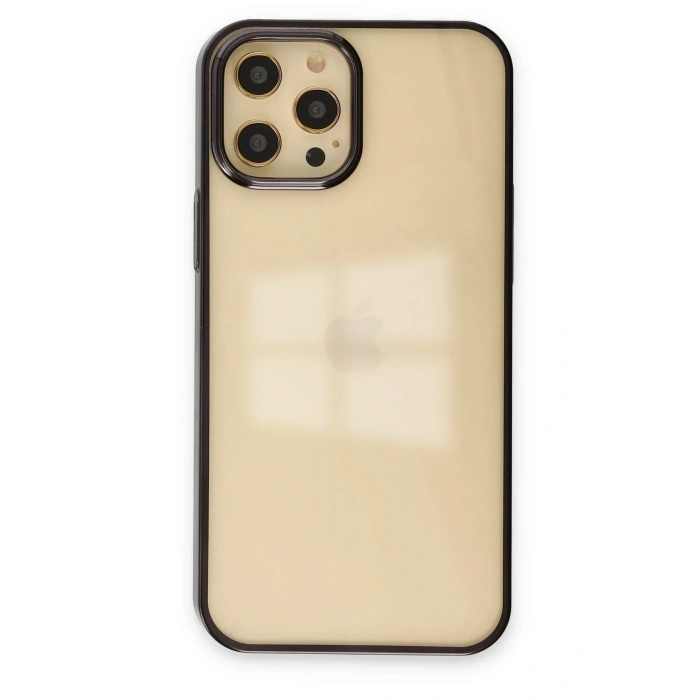 Mey İthalat®   iPhone 12 Pro Max Kılıf Element Silikon - Siyah