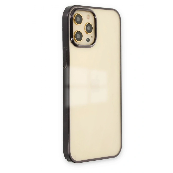 Mey İthalat®   iPhone 12 Pro Max Kılıf Element Silikon - Siyah
