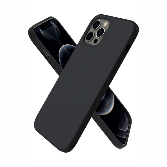 Mey İthalat®   iPhone 12 Pro Max Kılıf First Silikon - Siyah