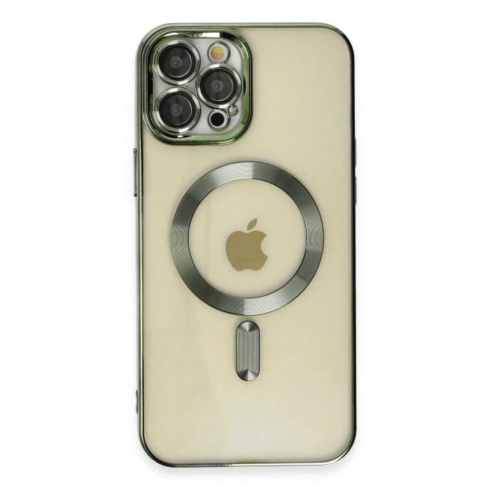 Mey İthalat®   iPhone 12 Pro Max Kılıf Kross Magneticsafe Kapak - Koyu Yeşil