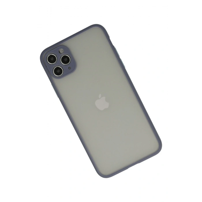 Mey İthalat®   iPhone 12 Pro Max Kılıf Montreal Silikon Kapak - Gri