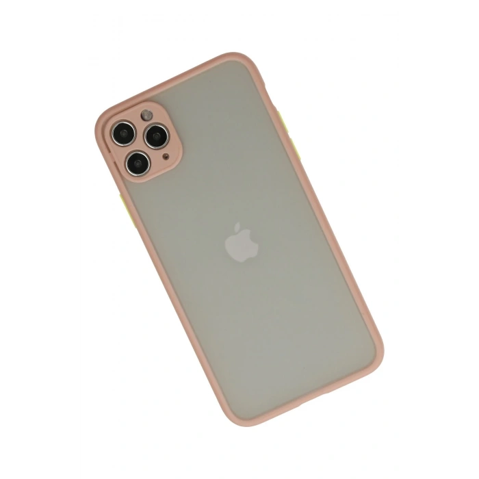 Mey İthalat®   iPhone 12 Pro Max Kılıf Montreal Silikon Kapak - Pembe