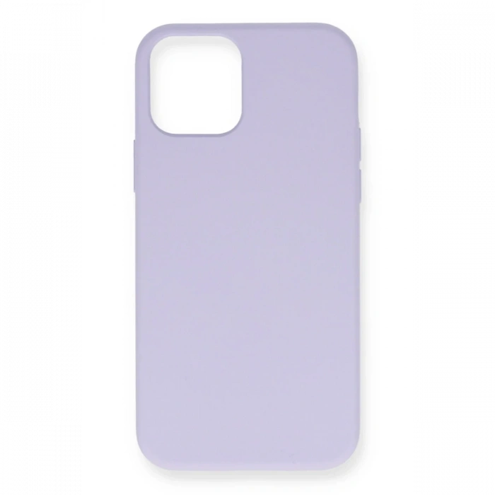 Mey İthalat®   iPhone 12 Pro Max Kılıf Nano içi Kadife Silikon- Lila