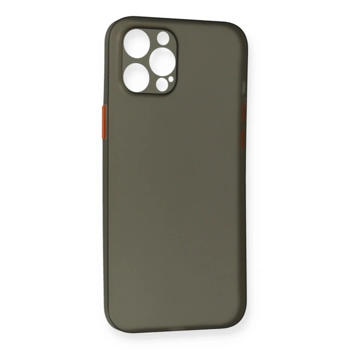 Mey İthalat®   iPhone 12 Pro Max Kılıf PP Ultra İnce Kapak - Gri