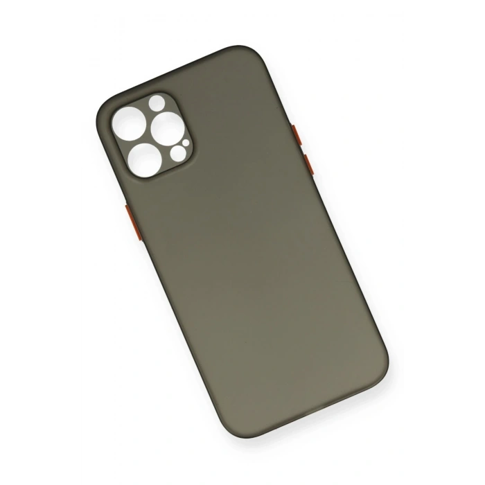 Mey İthalat®   iPhone 12 Pro Max Kılıf PP Ultra İnce Kapak - Gri
