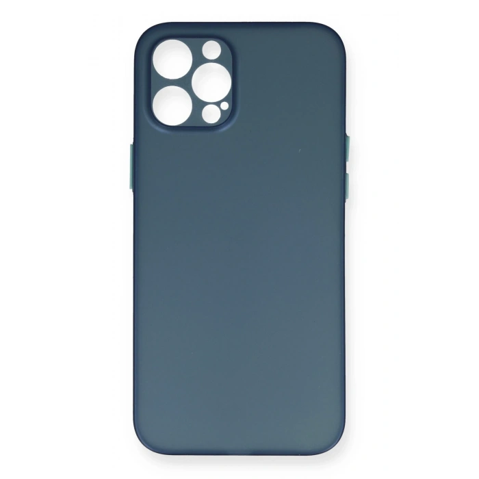 Mey İthalat®   iPhone 12 Pro Max Kılıf PP Ultra İnce Kapak - Mavi