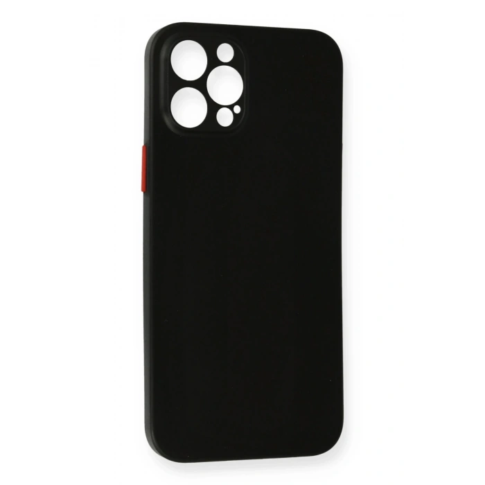 Mey İthalat®   iPhone 12 Pro Max Kılıf PP Ultra İnce Kapak - Siyah