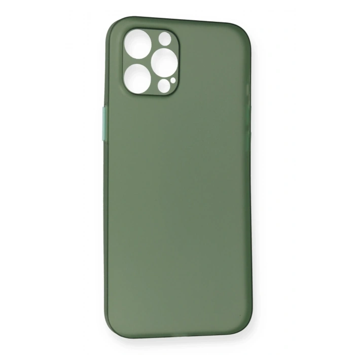 Mey İthalat®   iPhone 12 Pro Max Kılıf PP Ultra İnce Kapak - Yeşil