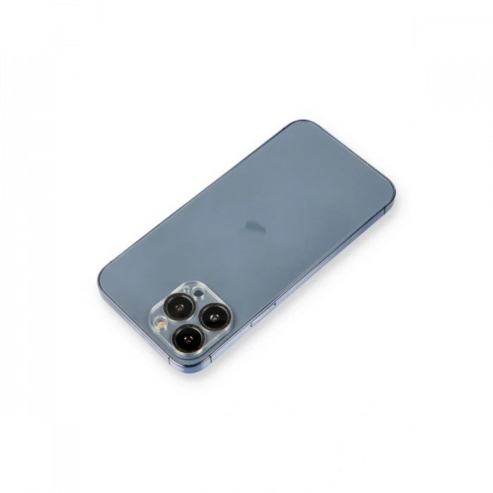Mey İthalat®   iPhone 12 Pro Max Shine Kamera Lens Koruma Cam - Siyah