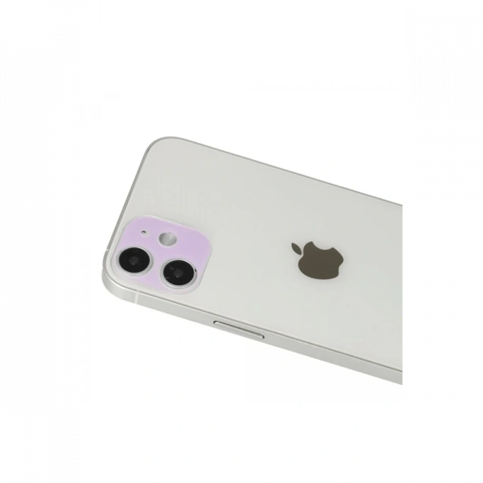 Mey İthalat®   iPhone 12 Rainbow Kamera Lens Koruma Cam - Mor