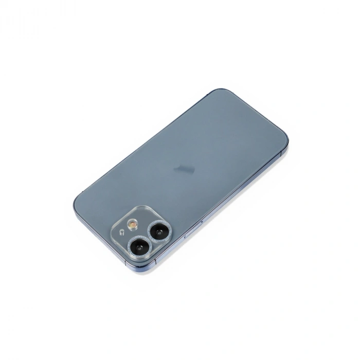 Mey İthalat®   iPhone 12 Shine Kamera Lens Koruma Cam - Sierra Blue