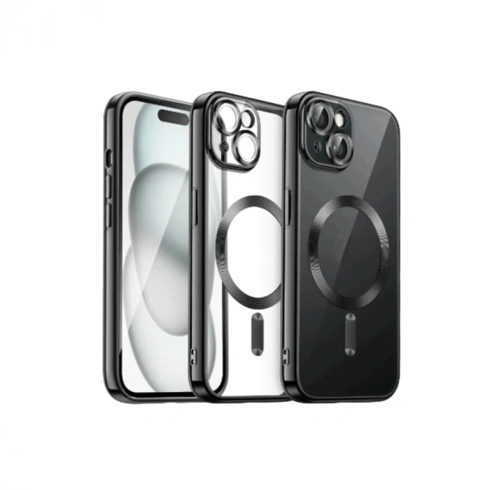 Mey İthalat®   iPhone 13 Kılıf Kross Magneticsafe Kapak - Siyah