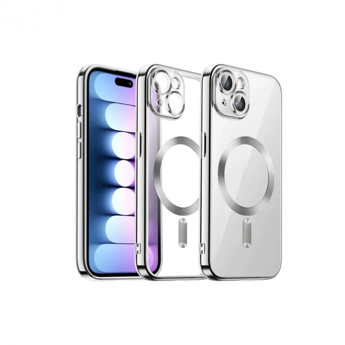 Mey İthalat®   iPhone 13 Kılıf Kross Magneticsafe Kapak - Titan Gri