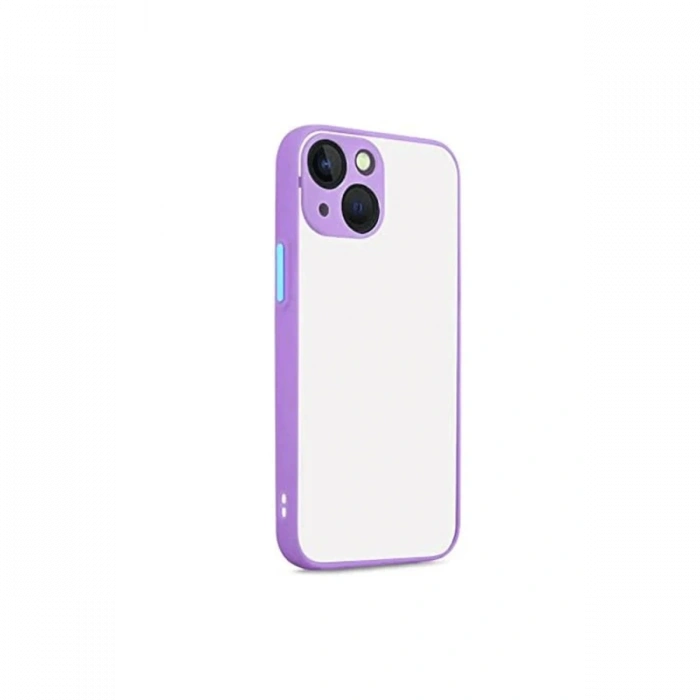 Mey İthalat®   iPhone 13 Kılıf Montreal Silikon Kapak - Mor