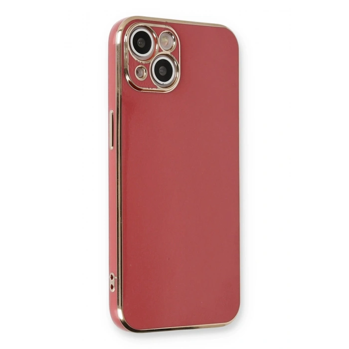Mey İthalat®   iPhone 13 Kılıf Volet Silikon - Kırmızı