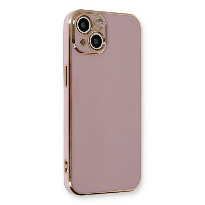 Mey İthalat®   iPhone 13 Kılıf Volet Silikon - Mor