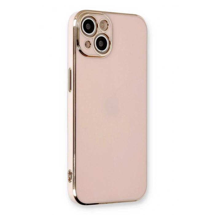 Mey İthalat®   iPhone 13 Kılıf Volet Silikon - Pembe