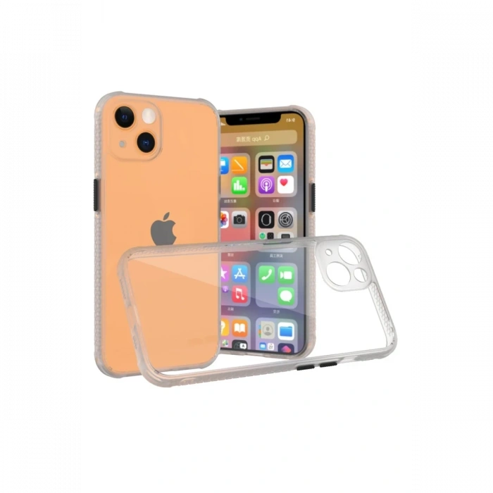 Mey İthalat®   iPhone 13 Mini Kılıf Miami Şeffaf Silikon - Şeffaf