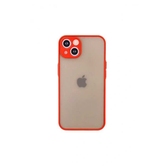 Mey İthalat®   iPhone 13 Mini Kılıf Montreal Silikon Kapak - Kırmızı