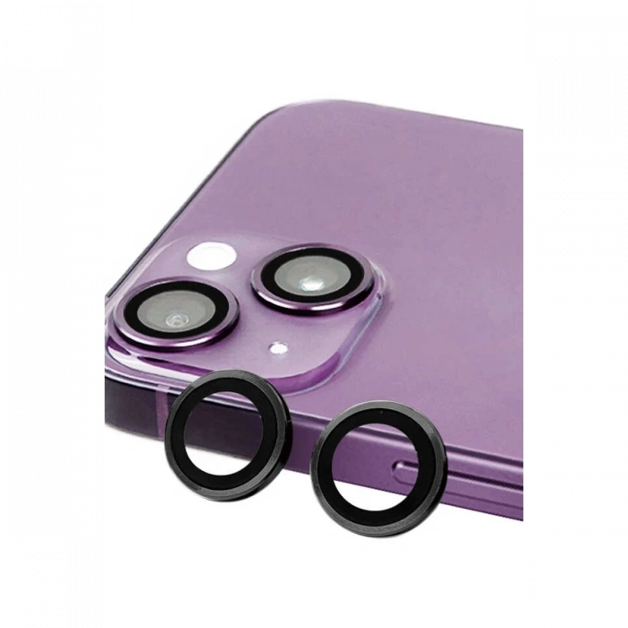Mey İthalat®   iPhone 13 Mini Raze Metal Kamera Lens - Siyah