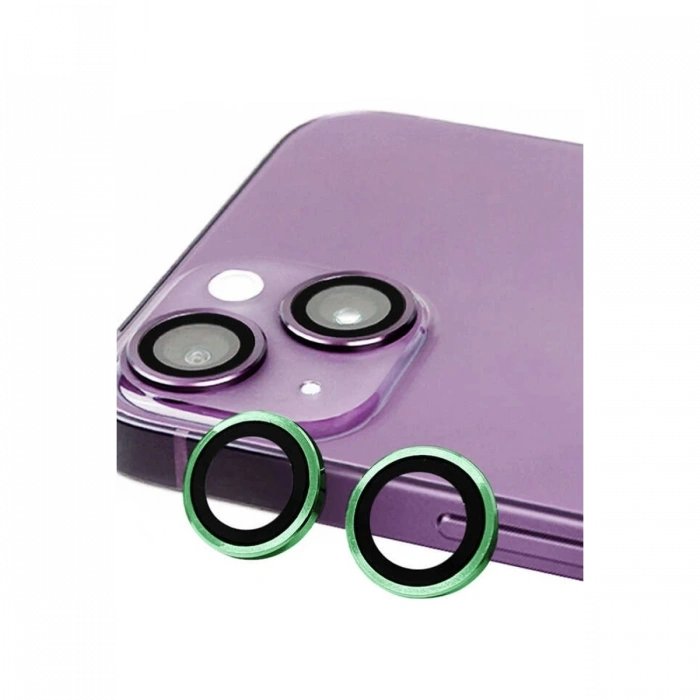 Mey İthalat®   iPhone 13 Mini Raze Metal Kamera Lens - Yeşil